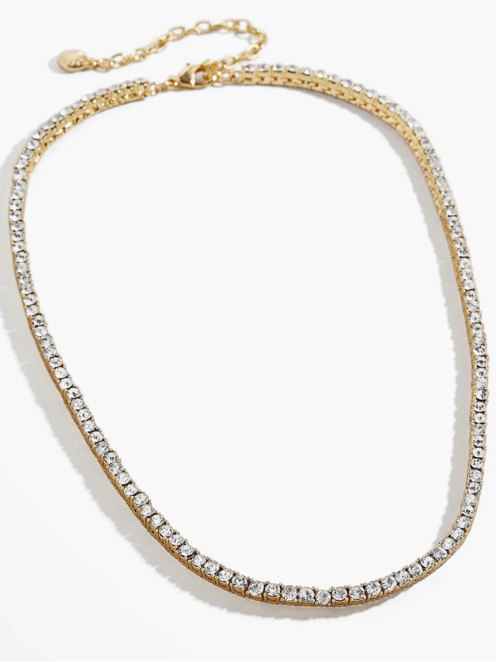Baublebar Bennett Gold Crystal Tennis Necklace